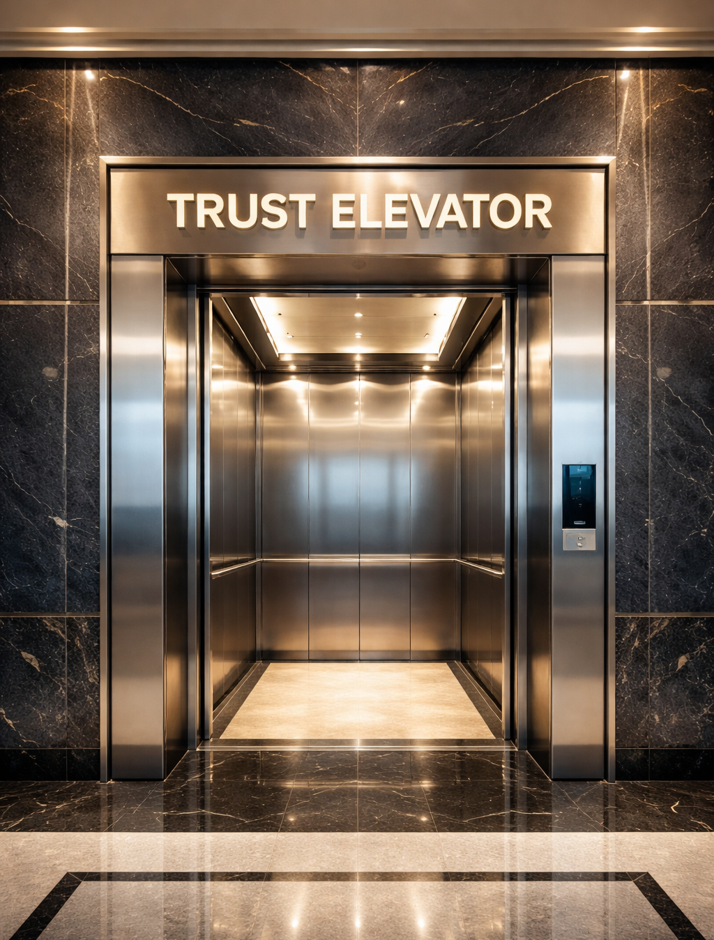 Luxury home elevator interior